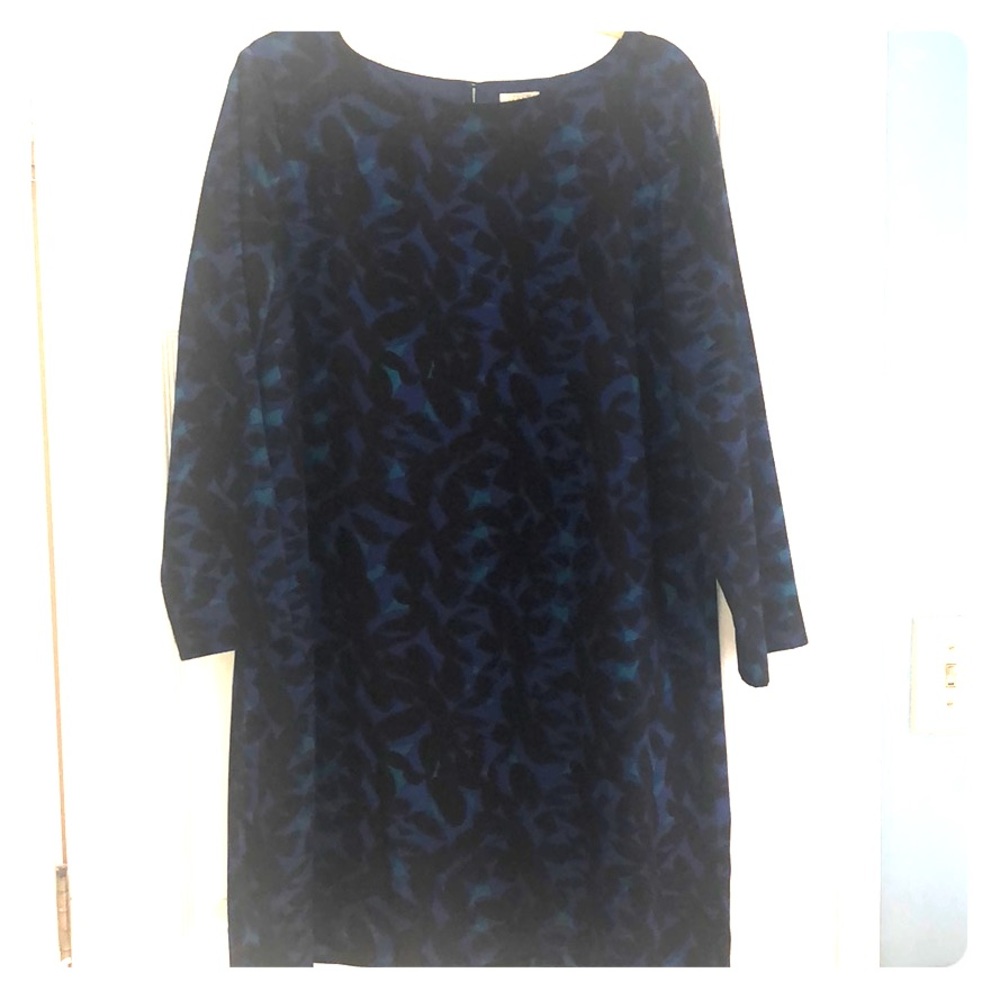 JCrew Navy and Green wear to work dress